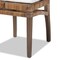 Baxton Studio Laluna Modern Bohemian Greywashed Natural Rattan and Mahogany Dining Chair with Cushion 214-12802-ZORO - alternate 4